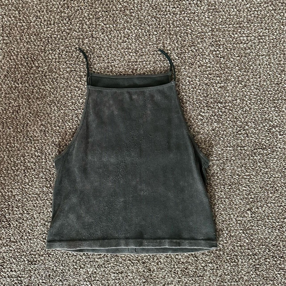 American Eagle dark green halter crop top (size xl but runs small)